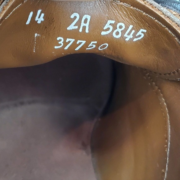 Allen Edmonds Park Avenue Cap Toe Oxfords Size 14 2A Brown Leather Dress Shoes main image 6